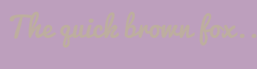 Image with Font Color BDAE9F and Background Color BD9FBD